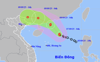 Storm Tapah strengthens over East Vietnam Sea, heavy rains expected in north
