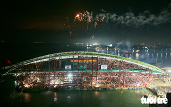 3,400-tonne main arch for Saigon River pedestrian bridge ready for journey to downtown Ho Chi Minh City