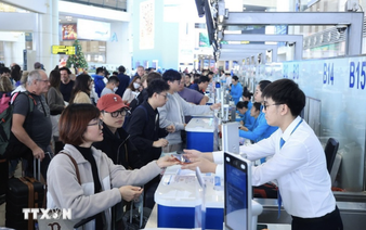 Noi Bai, Tan Son Nhat airports expect record passenger volumes during Tet