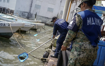 Mexico blames oil slick on illegal dumping