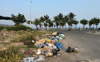 Waste piles up along Da Nang’s Son Tra coastal streets