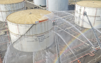 Hundreds join fire drill at Ho Chi Minh City-based power company