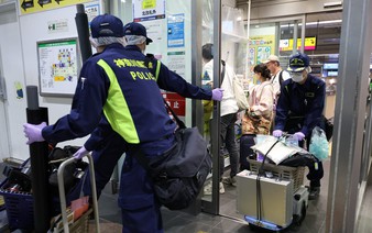 Foreign odor reported on train near Tokyo; woman sent to hospital
