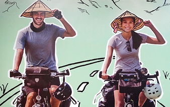 Vietnam’s ‘non la’ stands out in French-Vietnamese couple’s 16,000km journey across Europe, Asia