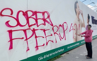Ho Chi Minh City police charge man over graffiti damage at pedestrian bridge site