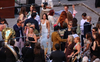Newlyweds Dua Lipa and Callum Turner arrive in Sicily for wedding celebrations