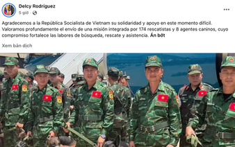 Venezuela's acting president thanks Vietnam for sending earthquake rescue team