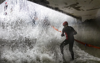 In China, people brave simulated typhoons to prepare for the real thing