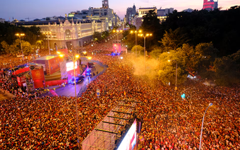 Scores celebrate Spain's 'Kings of the World' win in exhilarated Madrid