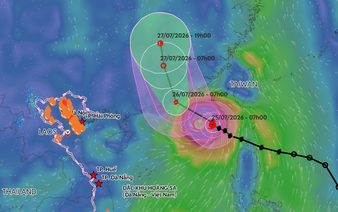Storm Noul enters East Vietnam Sea