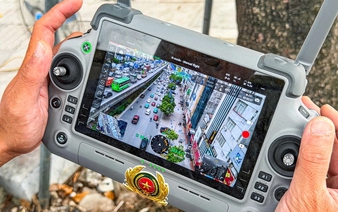 Hanoi police use drones to detect traffic violations on beltway