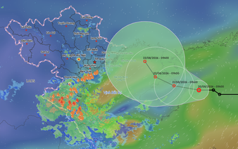 Tropical depression to enter Gulf of Tonkin as heavy rain hits northern Vietnam