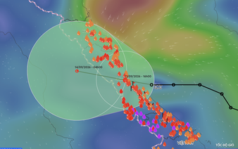 Tropical depression makes landfall, bringing heavy rain to north-central Vietnam