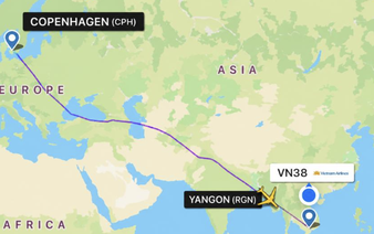 Woman gives birth on flight from Denmark to Ho Chi Minh City