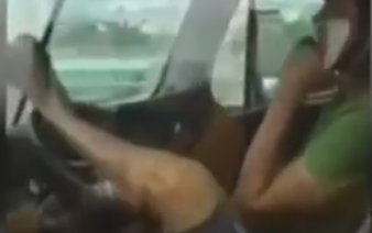 Ho Chi Minh City police hunt for driver caught steering truck with feet