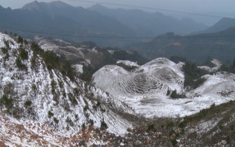 In tropical Vietnam, visitors rush to northern mountain to see frost