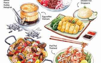 Your food, my challenge: Vietnamese illustrator creates stunning works of food worldwide