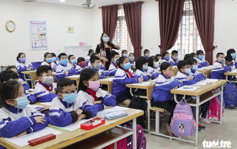 In rural Vietnam, students don DIY face masks made from notebook paper amid coronavirus scare