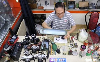 In digital world, man spends half a century repairing film cameras in Saigon
