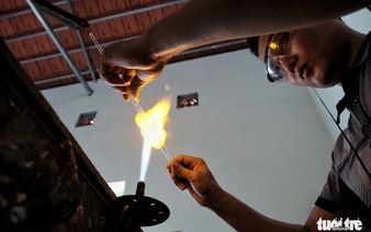 Hanoi’s skilled glass-blowers keeping the flame alive