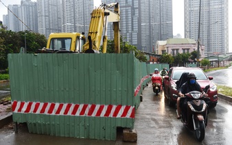 Roadworks continue causing congestion in Ho Chi Minh City