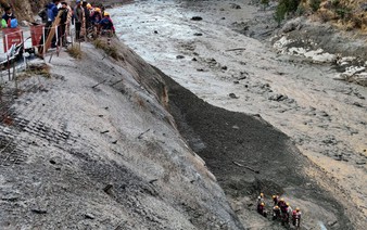 Rescuers search for 125 missing after glacier burst in Indian Himalayas, many believed trapped in tunnel