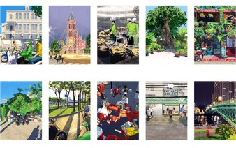 Filipino artist spotlights Ho Chi Minh City from 100 perspectives in viral collection