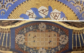 Where is the mosaic flooring from Saigon’s erstwhile Tax Trade Center?