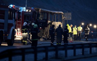 Flaming bus crash in Bulgaria kills 45 Macedonian tourists