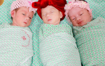 Rare identical triplets born in Hanoi