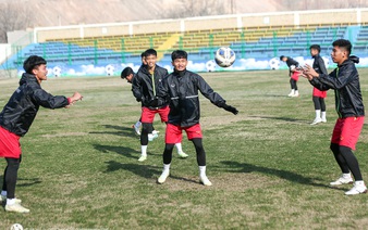 Young Vietnamese footballers ready for first match at AFC U20 Asian Cup
