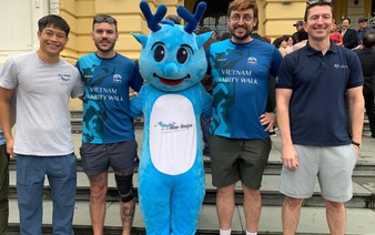 Australian, Irishman walk across Vietnam to raise money for children