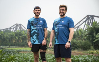 Australian, Irishman near end of charity walk across Vietnam to support children’s causes