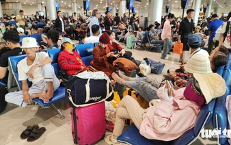 Ho Chi Minh City airport crowded with delays ahead of Tet travel peak