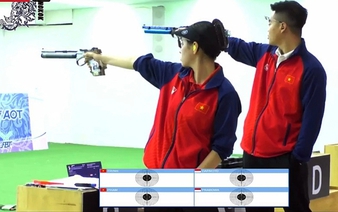 Vietnamese shooting duo wins Asian gold medal for 2nd consecutive time