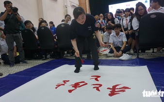 Japanese calligraphy students impress Ho Chi Minh City peers ahead of Vietnam-Japan Festival
