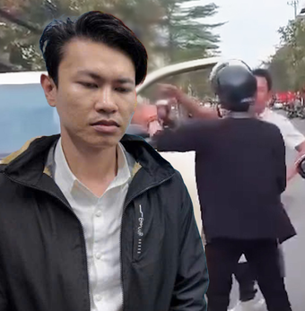 Khởi tố gười đàn ông hùng hổ lao vào đánh tài xế ô tô sau va chạm giao thông