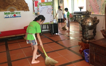 Trẻ con và quy trình làm việc nhà