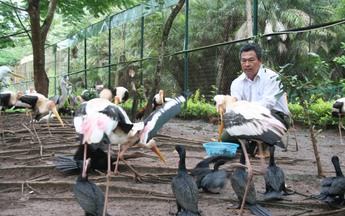 Người nổi lửa trên sân điện Cần Chánh