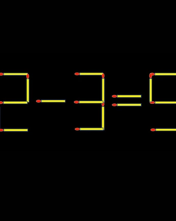 Thử tài IQ: Di chuyển một que diêm để 2-3=9 thành phép tính đúng