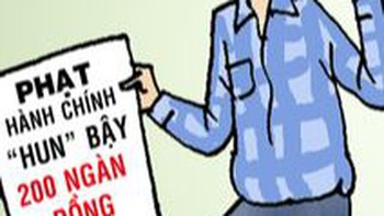Biếm họa: phạt cái 'khẩu nghiệp'