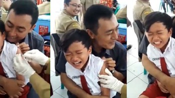 Chết cười với cậu bé sợ tiêm