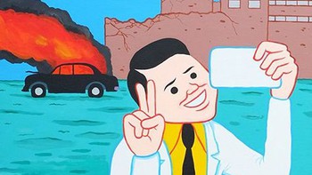 Giải phẫu nụ cười giả tạo qua tranh họa sĩ Joan Cornella