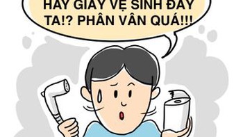 Bạn thuộc phe nào: vòi xịt hay dùng giấy vệ sinh?