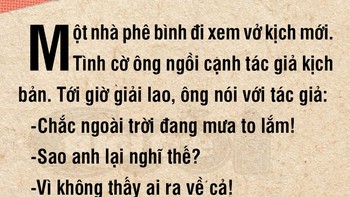 Chắc ngoài trời mưa to lắm