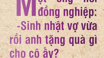 Tặng vợ gói bột giặt thật to