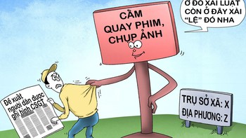 Cấm quay phim, chụp ảnh trụ sở xã vì... sợ lộ bí mật nhà nước!