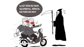 Lại mấy thằng hóa trang Halloween