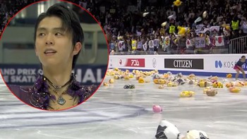 Vận động viên trượt băng Yuzuru và cơn mưa gấu Pooh từ người hâm mộ