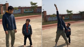 Thanh niên giúp cậu bé lấy quả bóng và cái kết khó đỡ